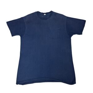 Vintage Fruit of The Loom Selvedge Pocket T Shirt Men's XL